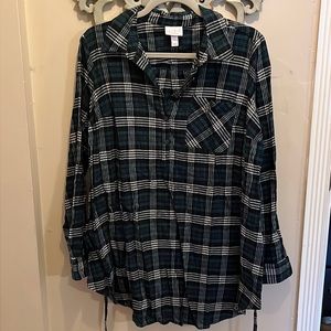 Isabel Maternity by Ingrid and Isabel Plaid Shirt